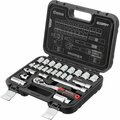 Intertool 3/8 in. Drive Socket Set, Metric, 26 pcs ET08-8026